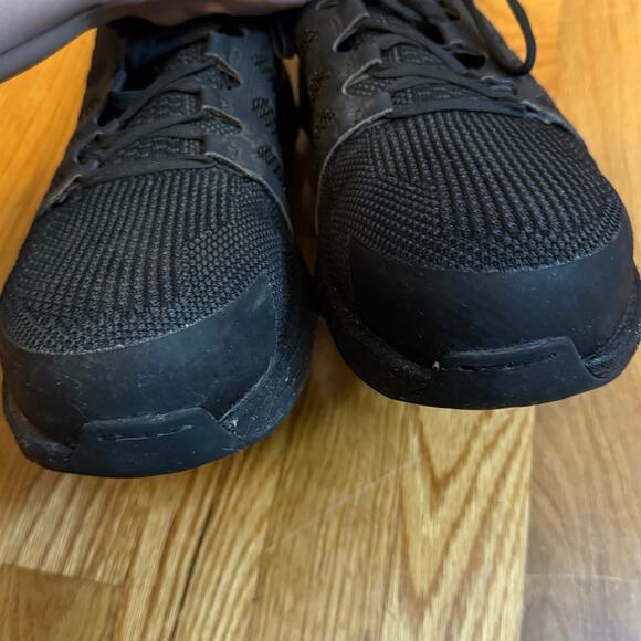 Reebok Men 9.5 Fusion Flexwave Work Athletic Shoe Black Tennis Sneaker Comp Toe - Picture 3 of 8